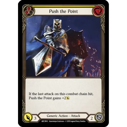 Push the Point (Yellow) (ARC189) - Arcane Rising Unlimited Edition