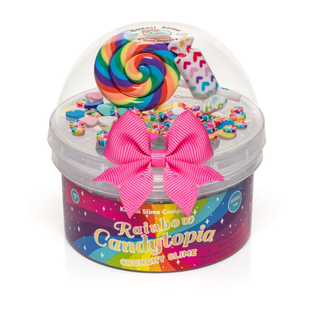 Rainbow Candytopia Crunchy Signature Butter Dome Slime
