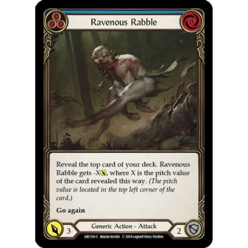 Ravenous Rabble (Blue) (ARC193) - Arcane Rising Unlimited Edition