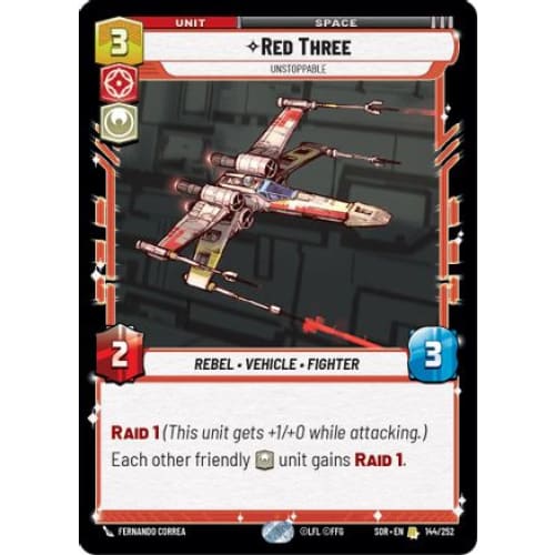 Red Three - Unstoppable (144/252)  Foil