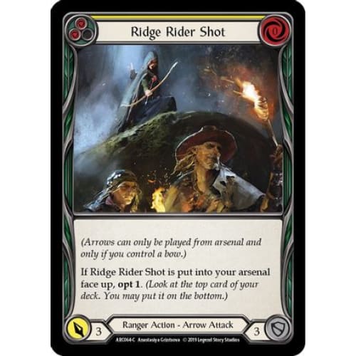 Ridge Rider Shot (Yellow) (ARC064) - Arcane Rising Unlimited Edition