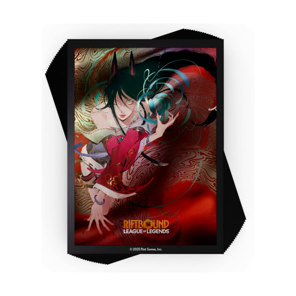 RIFTBOUND LEAGUE OF LEGENDS TCG ORIGINS ART SLEEVES AHRI 100CT