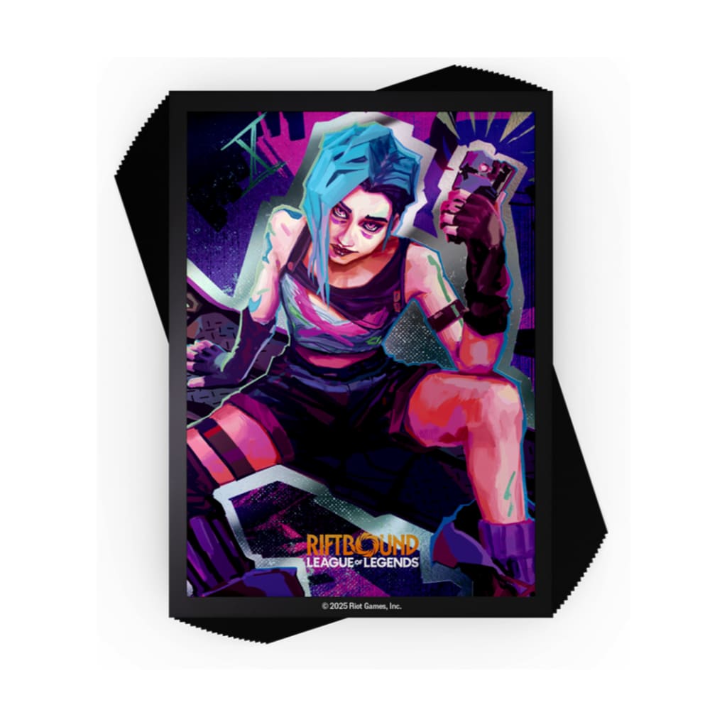 RIFTBOUND LEAGUE OF LEGENDS TCG ORIGINS ART SLEEVES JINX 100CT