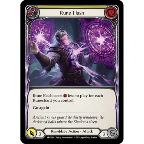 Rune Flash (Yellow) (ARC101) - Arcane Rising Unlimited Edition