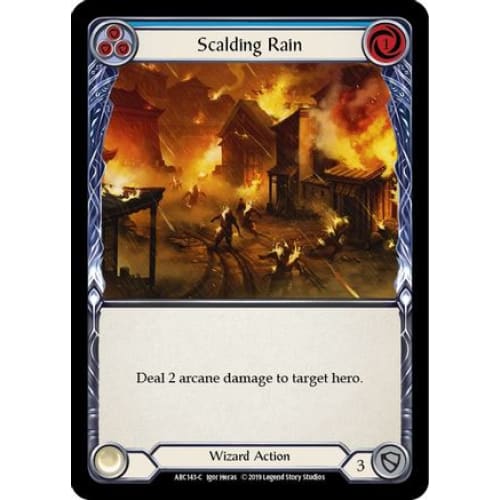 Scalding Rain (Blue) (ARC143) - Arcane Rising Unlimited Edition