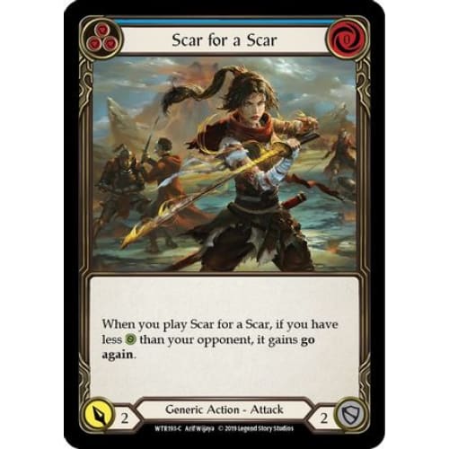 Scar for a Scar (Blue) (WTR193) - Welcome to Rathe 1st Edition