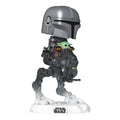 Star Wars: The Mandalorian and Grogu Mandalorian with Grogu in Imperial Remnant AT-RT Deluxe Pop! Ride #837