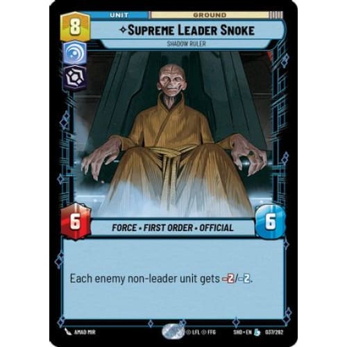 Supreme Leader Snoke - Shadow Ruler (037/262)  Foil