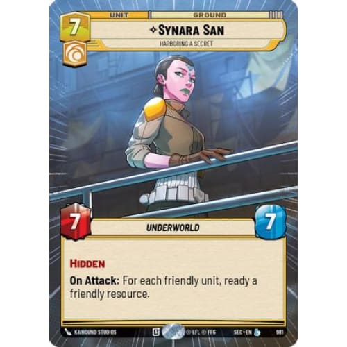 Synara San - Harboring a Secret (Hyperspace Foil) (981)  Foil
