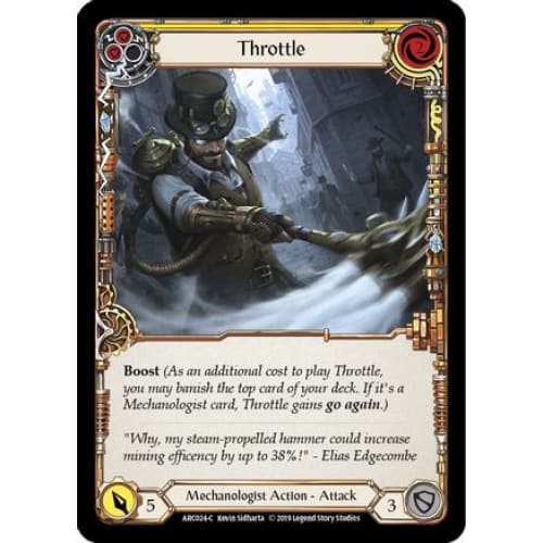 Throttle (Yellow) (ARC024) - Arcane Rising Unlimited Edition
