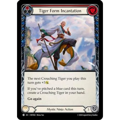 Tiger Form Incantation (Red) (MST063) - Part the Mistveil