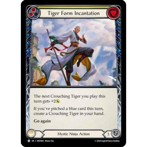 Tiger Form Incantation (Yellow) (MST064) - Part the Mistveil