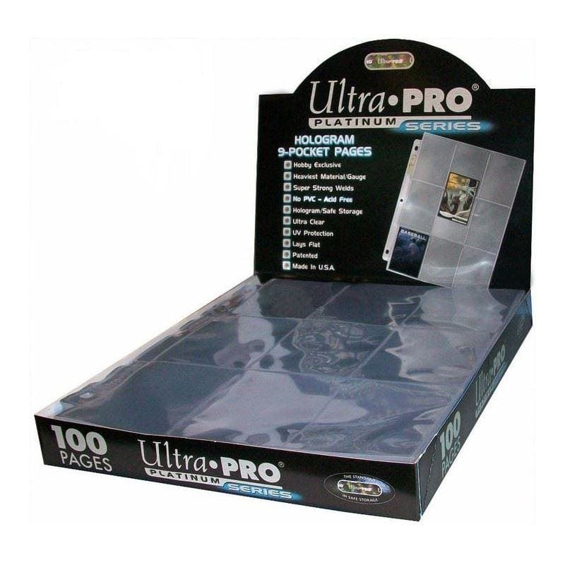 Ultra Pro - Binder Pages - 9 Pocket - 100ct Clear