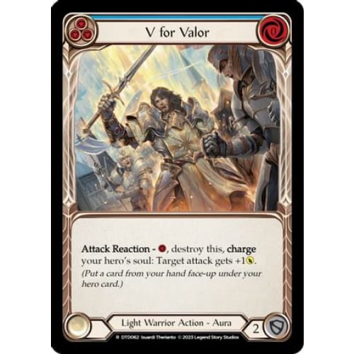 V for Valor (Blue) (DTD062) - Dusk till Dawn