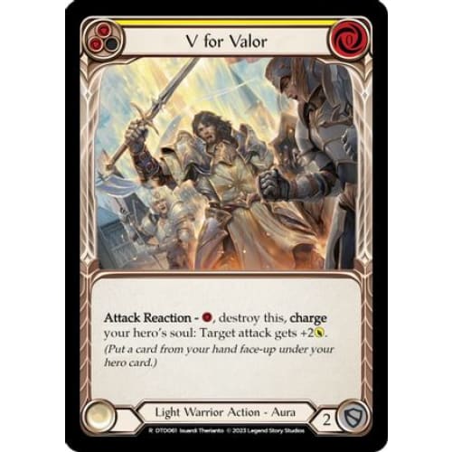 V for Valor (Yellow) (DTD061) - Dusk till Dawn