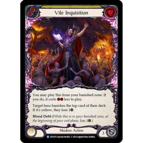 Vile Inquisition (Yellow) (DTD179) - Dusk till Dawn