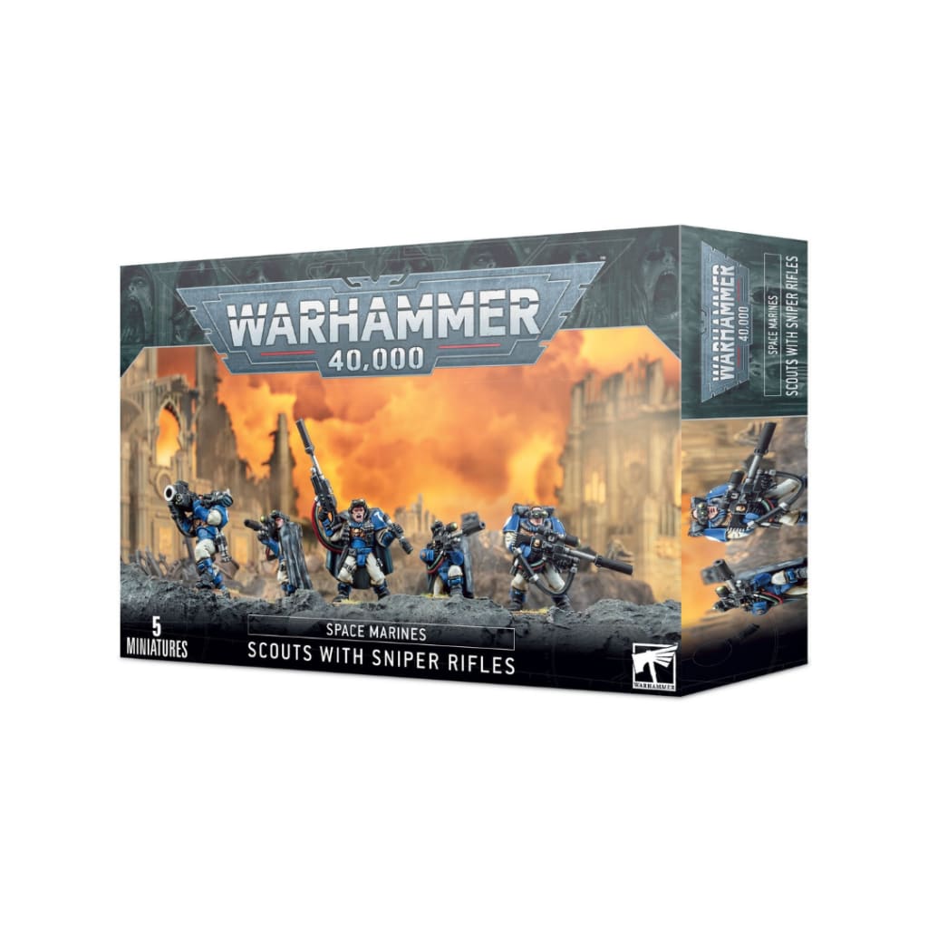 WARHAMMER 40,000 - SPACE MARINES - SCOUTS WITH SNIPER RIFLES