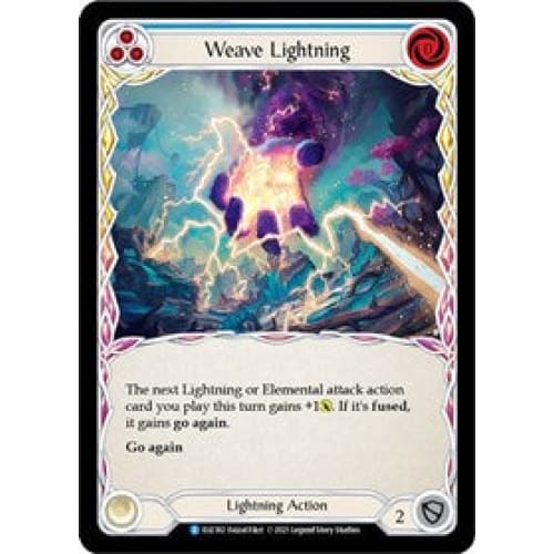 Weave Lightning (Blue) (ELE182) - Tales of Aria 1st Edition