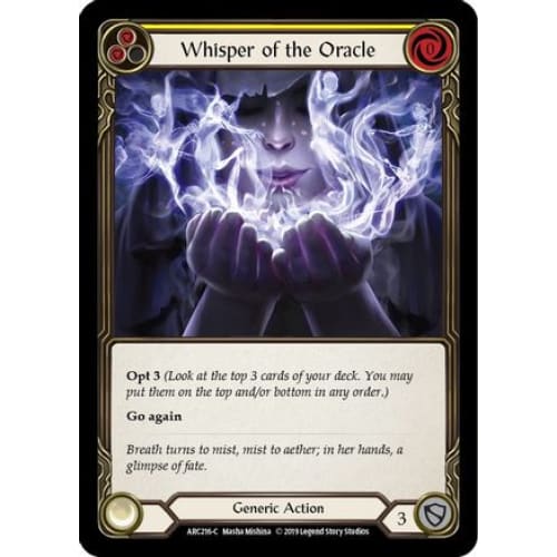 Whisper of the Oracle (Yellow) (ARC216) - Arcane Rising Unlimited Edition