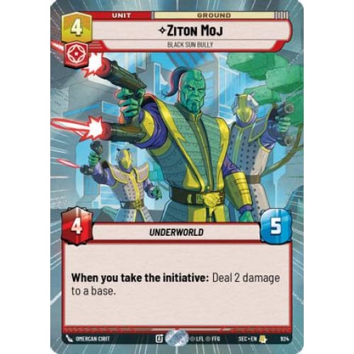 Ziton Moj - Black Sun Bully (Hyperspace Foil) (924)  Foil